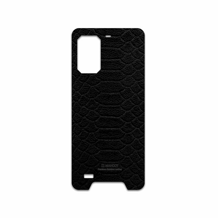 برچسب پوششی ماهوت مدل Black-Snake-Leather مناسب برای گوشی موبایل یولفون Armor 7 MAHOOT Black-Snake-Leather Cover Sticker for Ulefone Armor 7